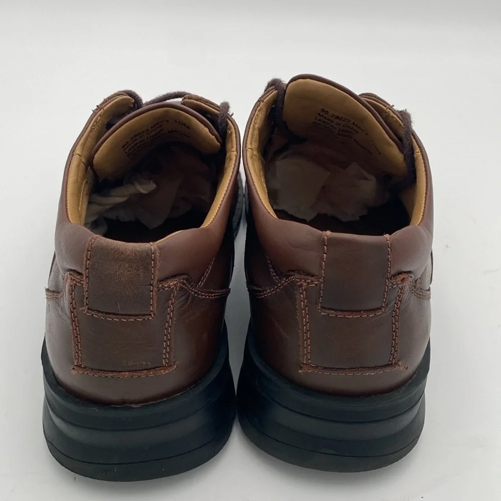 Dockers Men's Brown Leather pro style Shoes Oxford men 10M office casual comfort